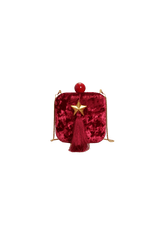 CLUTCH VELUDO E ESTRELA