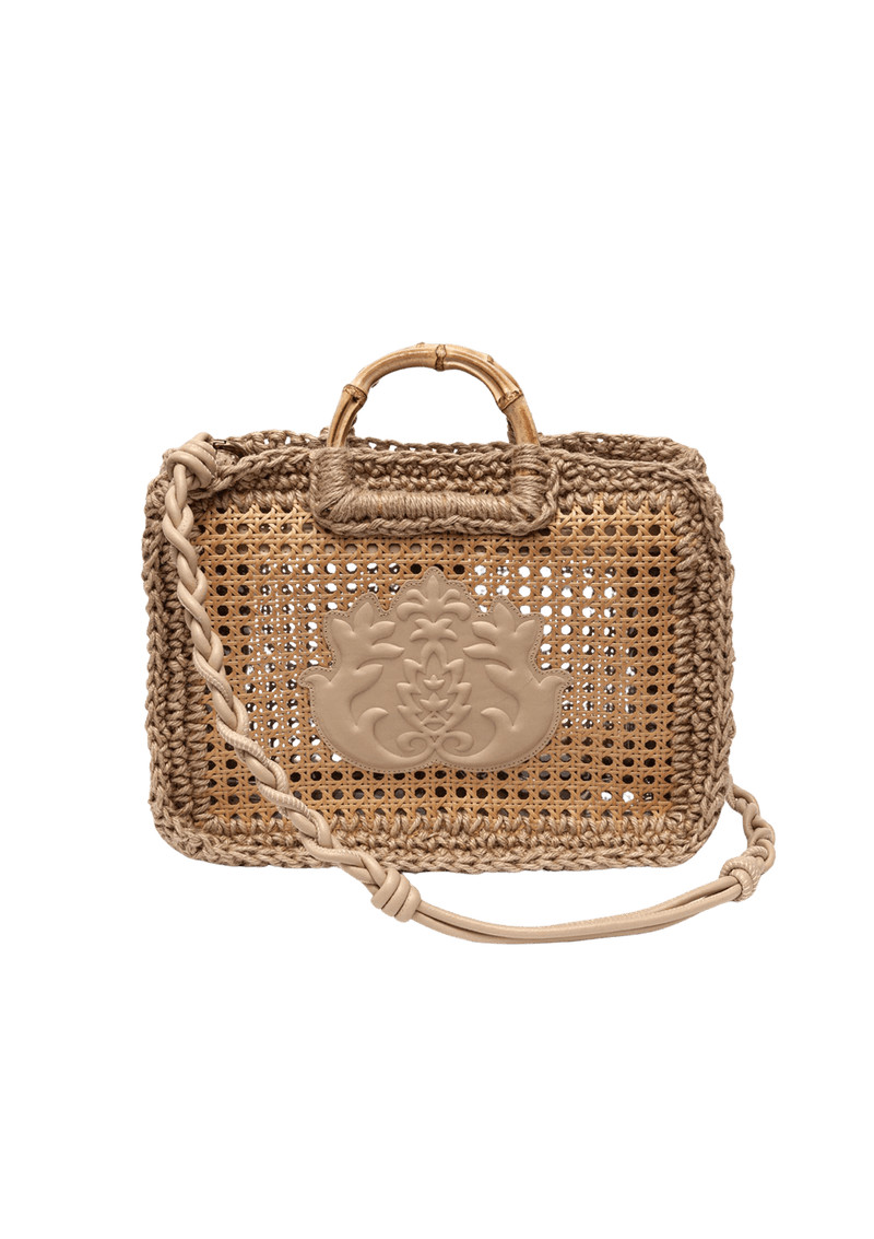 MAXI BOLSA DUNA EM PALHA INDIANA E SISAL REEDITION