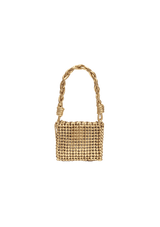 MINI BOLSA EM TRESSÊ DE COURO NATURAL