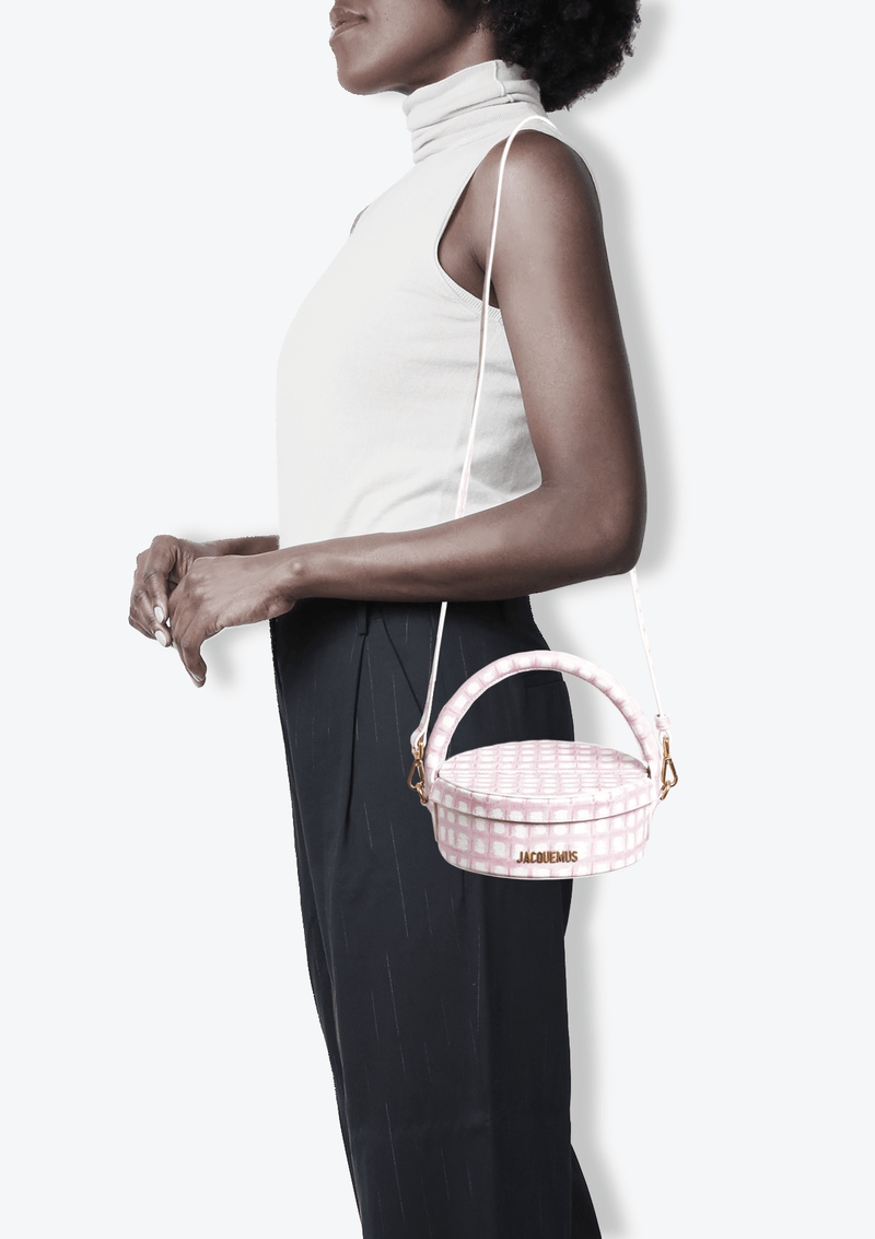 BOLSA JACQUEMUS LA BOITE A GATEAUX BAG ROSA ORIGINAL Gringa