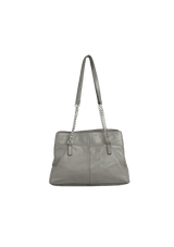 LEATHER CHAIN-LINK BAG