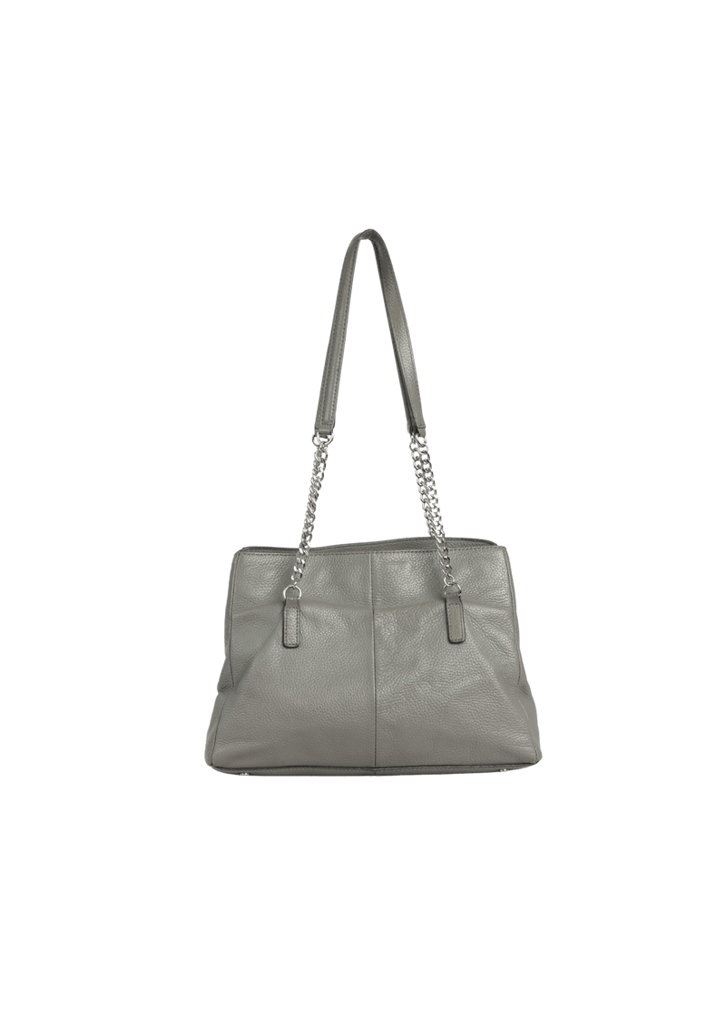 LEATHER CHAIN-LINK BAG