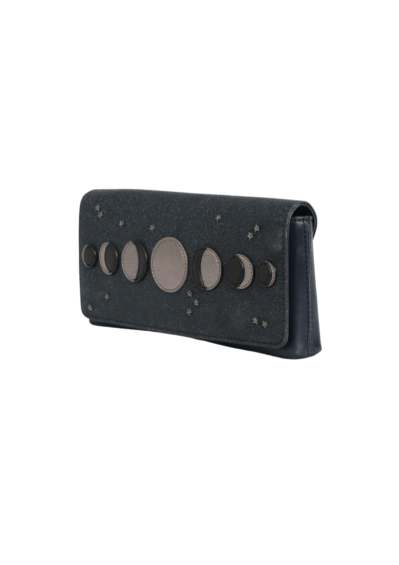 MOON PHASE LEATHER CLUTCH