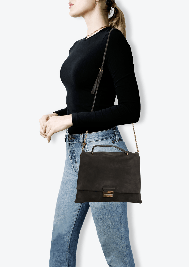 SUEDE CROSSBODY BAG