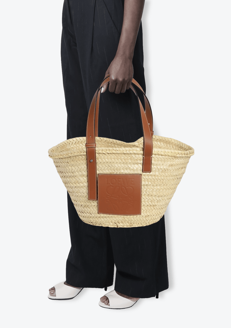 RAFFIA BASKET BAG