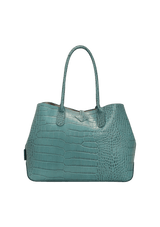 CROCO EMBOSSED ROSEAU TOTE