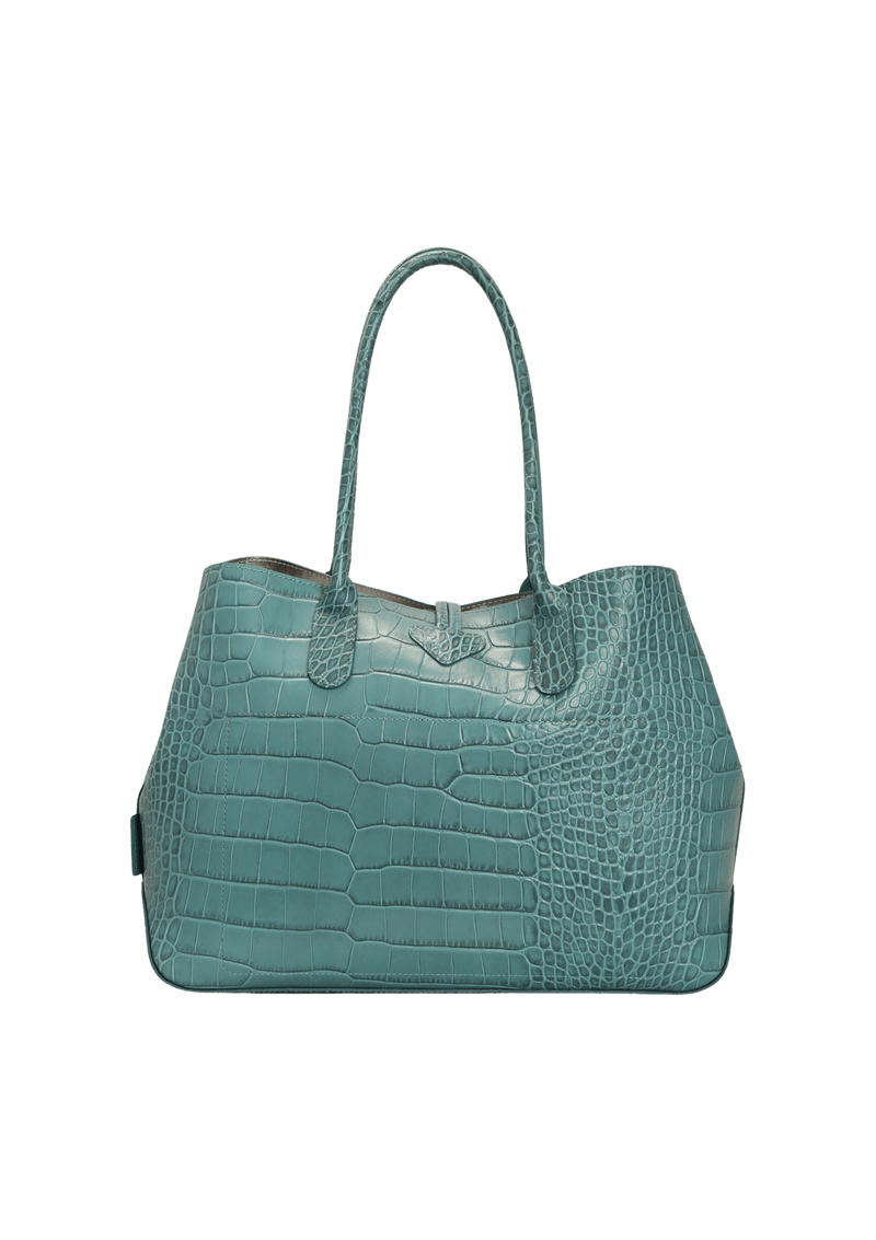 CROCO EMBOSSED ROSEAU TOTE