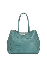 CROCO EMBOSSED ROSEAU TOTE