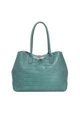 CROCO EMBOSSED ROSEAU TOTE