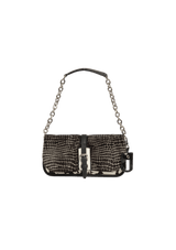 EMBOSSED LEATHER SHOULDER BAG