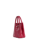 EMBOSSED LEATHER TOTE