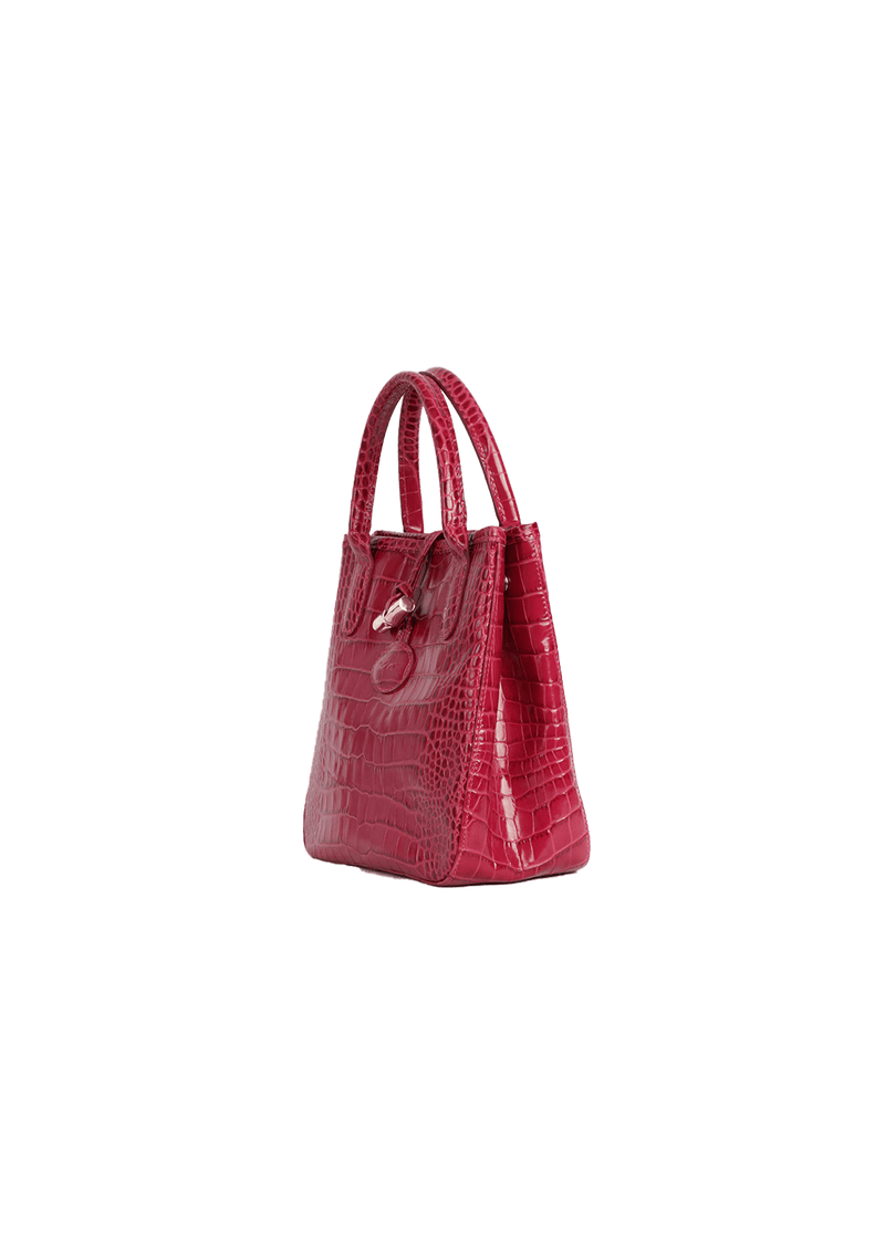 EMBOSSED LEATHER TOTE