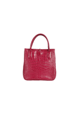 EMBOSSED LEATHER TOTE