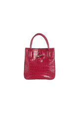 EMBOSSED LEATHER TOTE