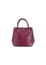 EMBOSSED LEATHER TOTE