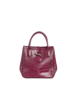 EMBOSSED LEATHER TOTE