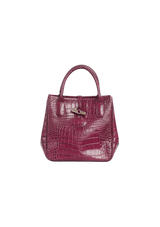 EMBOSSED LEATHER TOTE