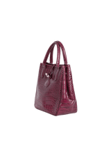 EMBOSSED LEATHER TOTE