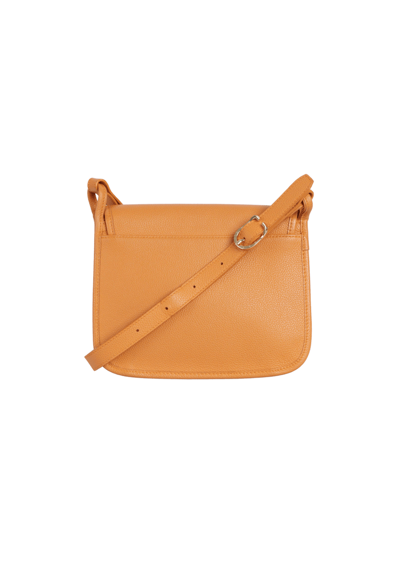 LEATHER FLAP BAG