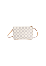 DAMIER AZUR DOUBLE ZIP POCHETTE