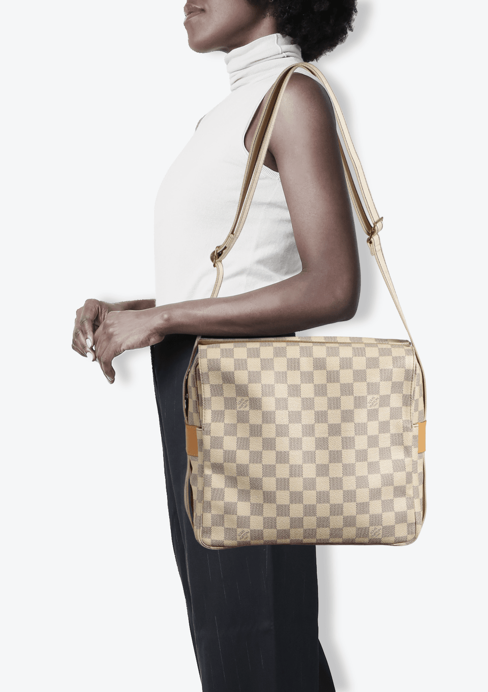バッグ Louis Vuitton Naviglio Damier Azur Louis Vuitton Damier Azur Naviglio Messenger Bag | Yoogi's