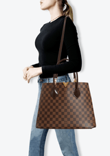 DAMIER ÉBÈNE KENSINGTON V TOTE