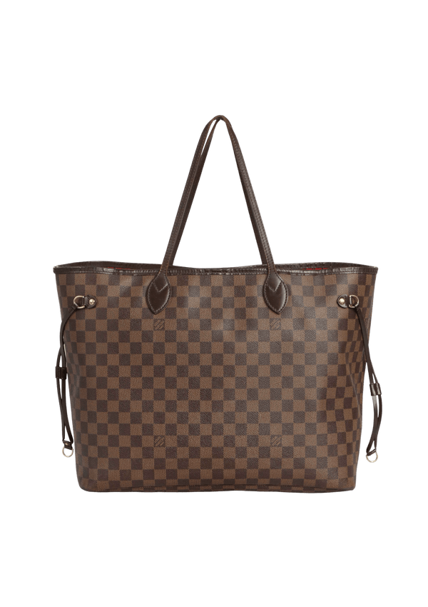 LOUIS VUITTON NEVERFULL MM Damier Ebene Tote Bag No.843