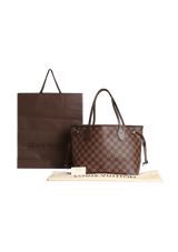 BOLSA LOUIS VUITTON DAMIER ÉBÈNE NEVERFULL PM MARROM ORIGINAL – Gringa