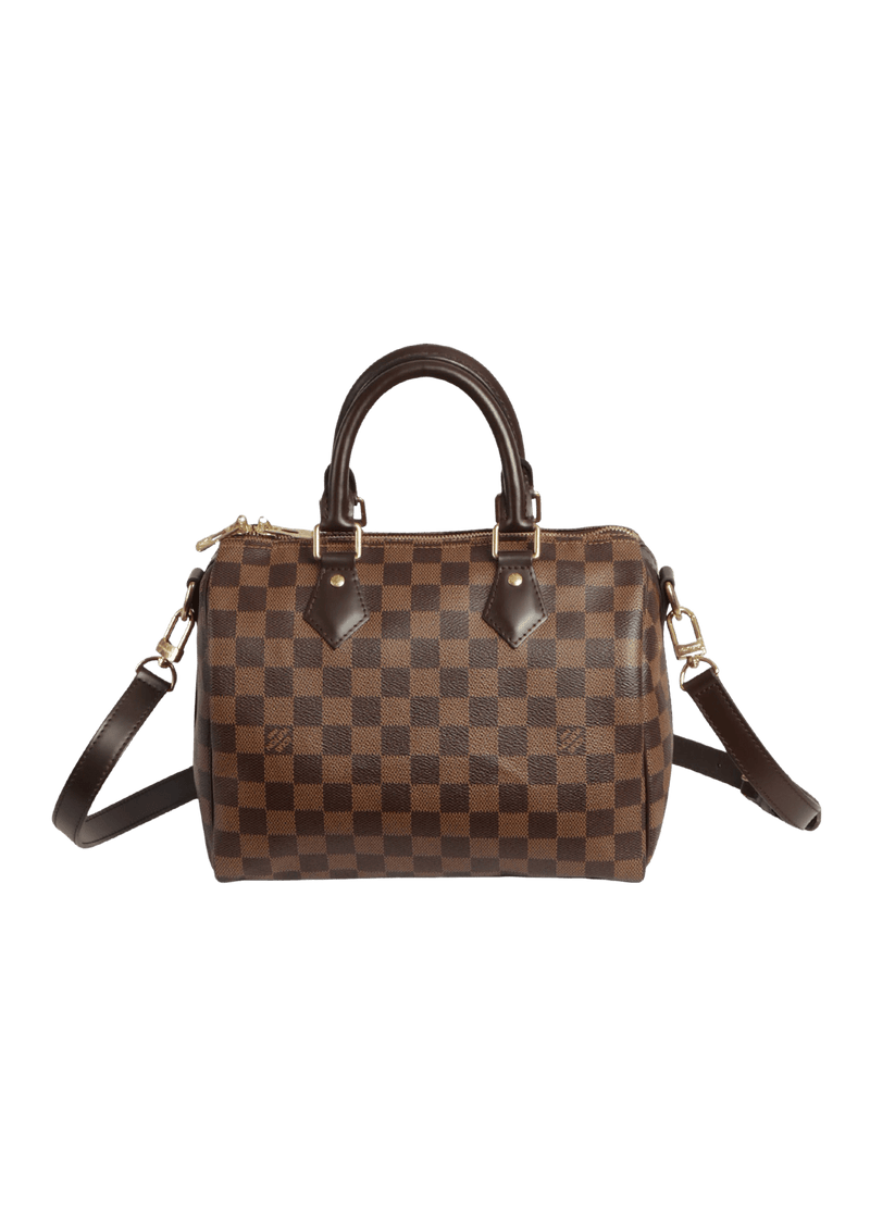 DAMIER ÉBÈNE SPEEDY 25 BANDOULIÈRE