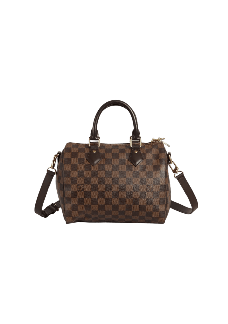 DAMIER ÉBÈNE SPEEDY 25 BANDOULIÈRE