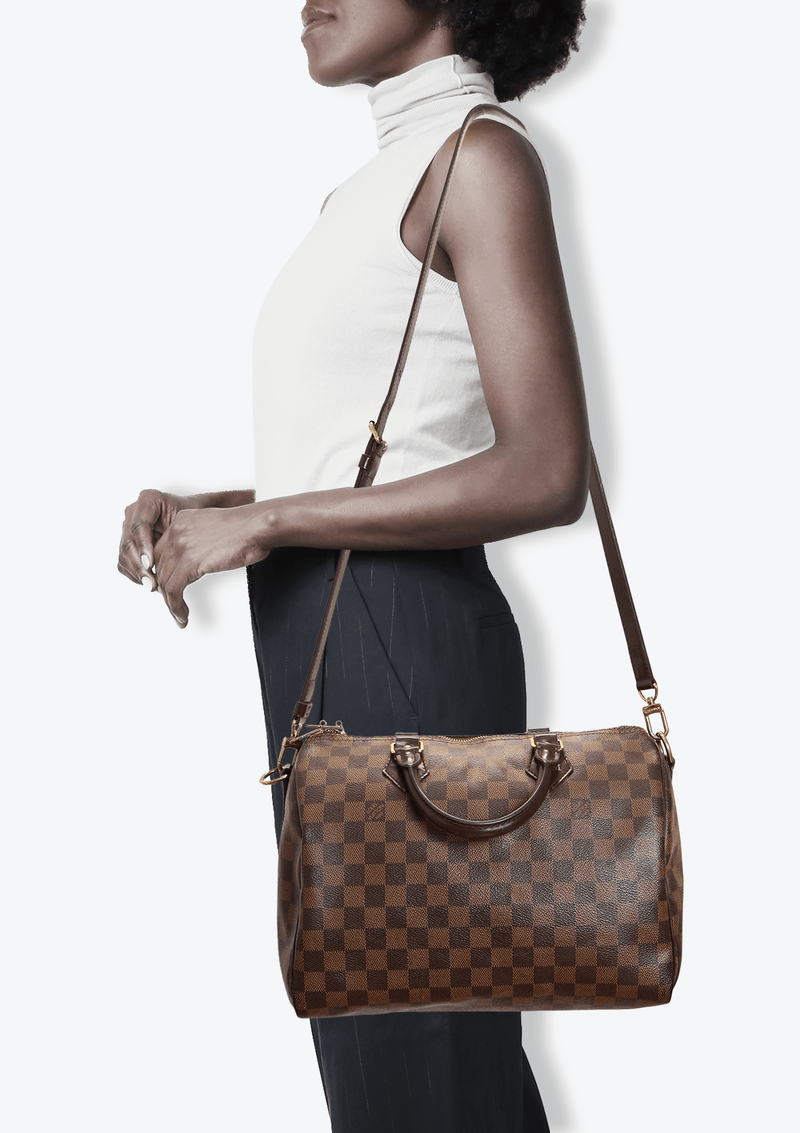 DAMIER ÉBÈNE SPEEDY 30 BANDOULIÈRE