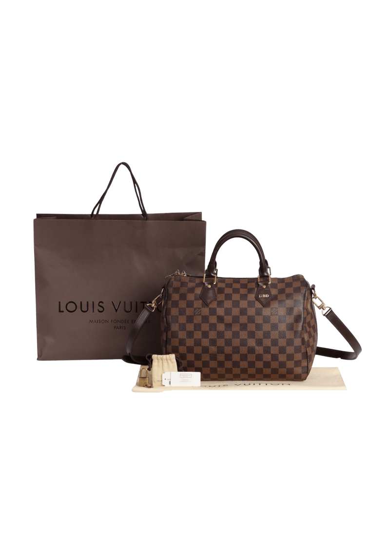 DAMIER ÉBÈNE SPEEDY 30 BANDOULIÈRE