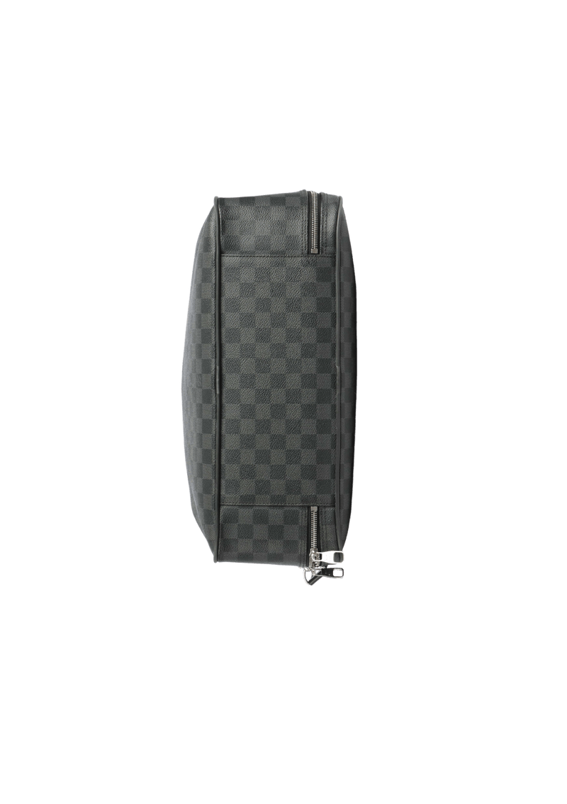 Louis Vuitton Damier Graphite Overnight Briefcase Travel Duffel Bag