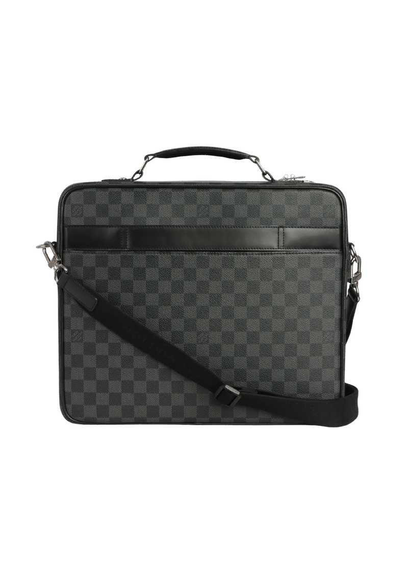 Louis Vuitton Steeve Laptop Bag Damier Graphite Briefcase