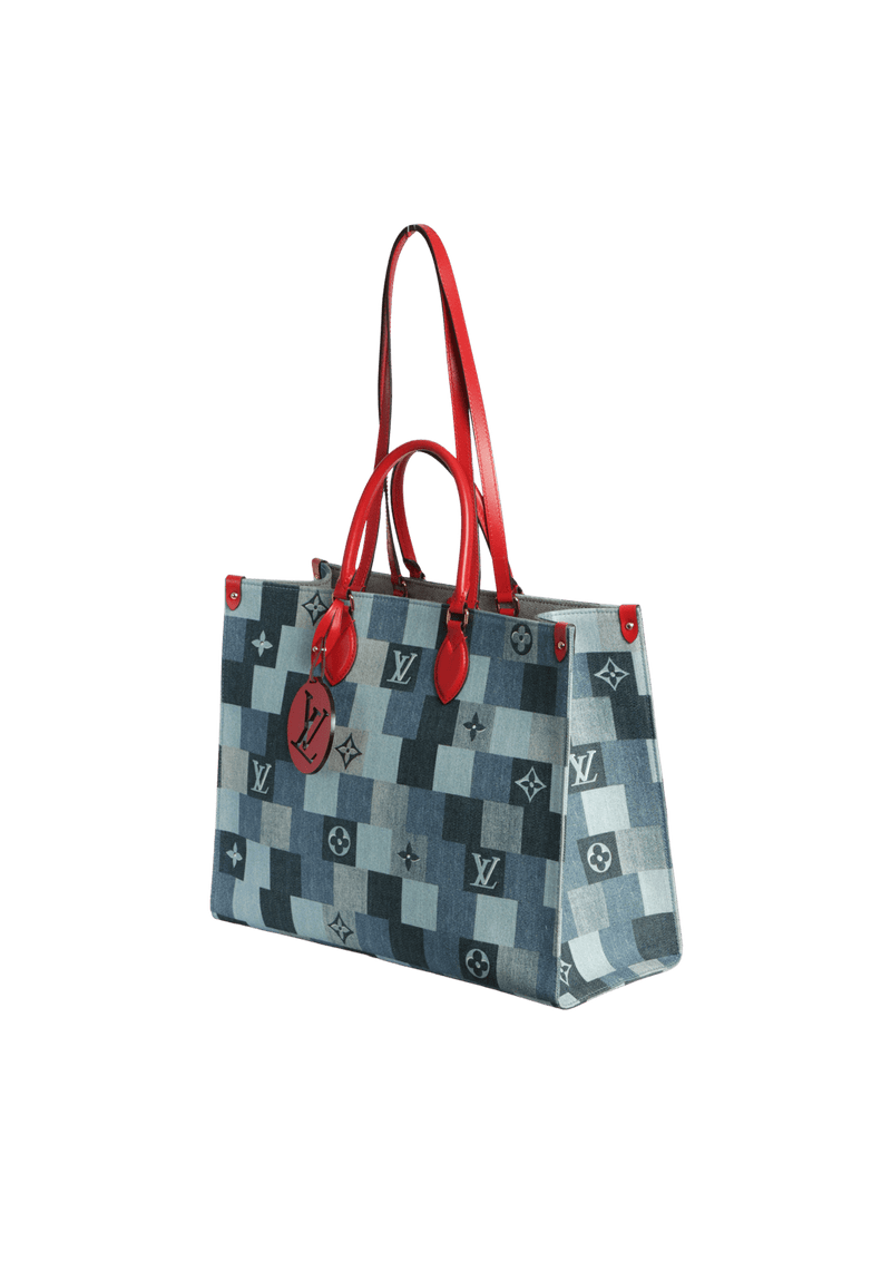 DAMIER PATCHWORK DENIM ONTHEGO TOTE