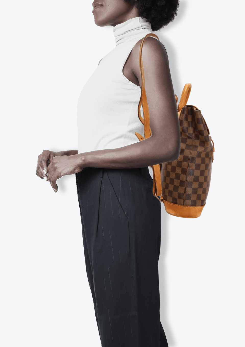 louis vuitton centenaire damier soho backpack BOLSA LOUIS VUITTON LIMITED EDITION CENTENAIRE DAMIER ÉBÈNE SOHO BACKPACK MARROM ORIGINAL – Gringa