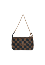 LIMITED EDITION DAMIER ÉBÈNE PAILLETTES MINI POCHETTE ACCESSOIRES