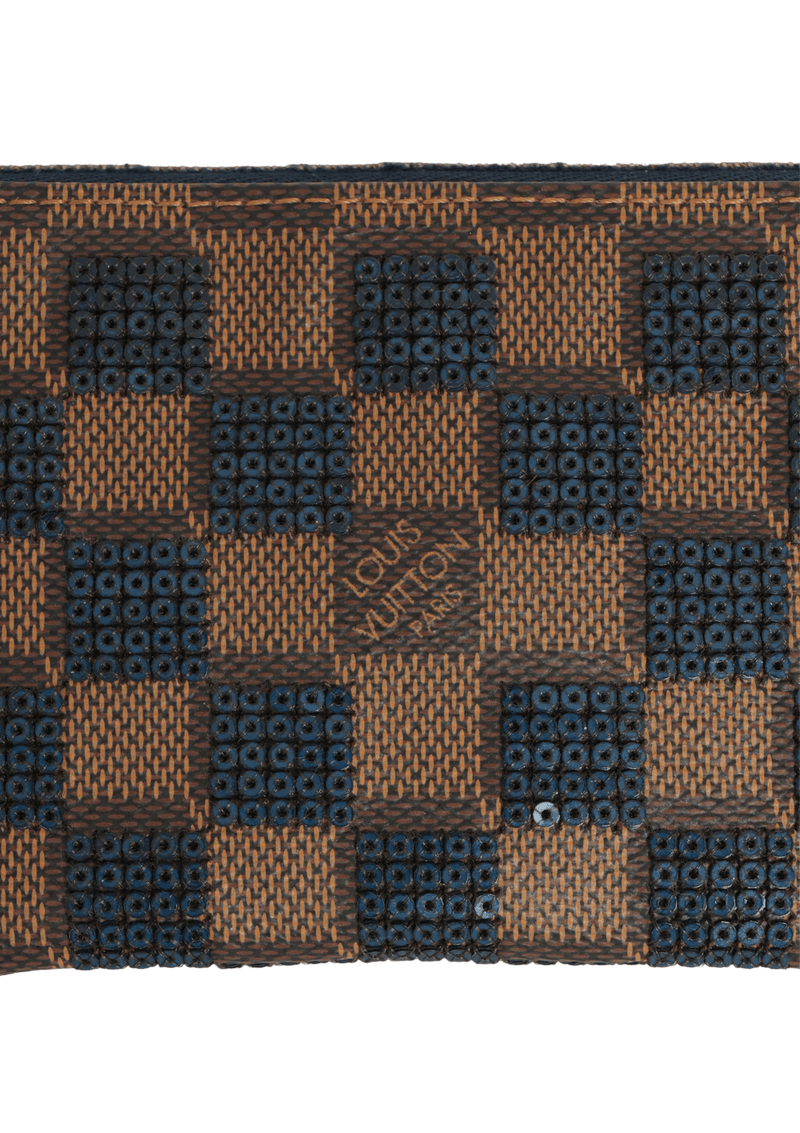 LIMITED EDITION DAMIER ÉBÈNE PAILLETTES MINI POCHETTE ACCESSOIRES