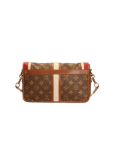 LIMITED EDITION MONOGRAM TISSE PORTE RAYURES CLUTCH