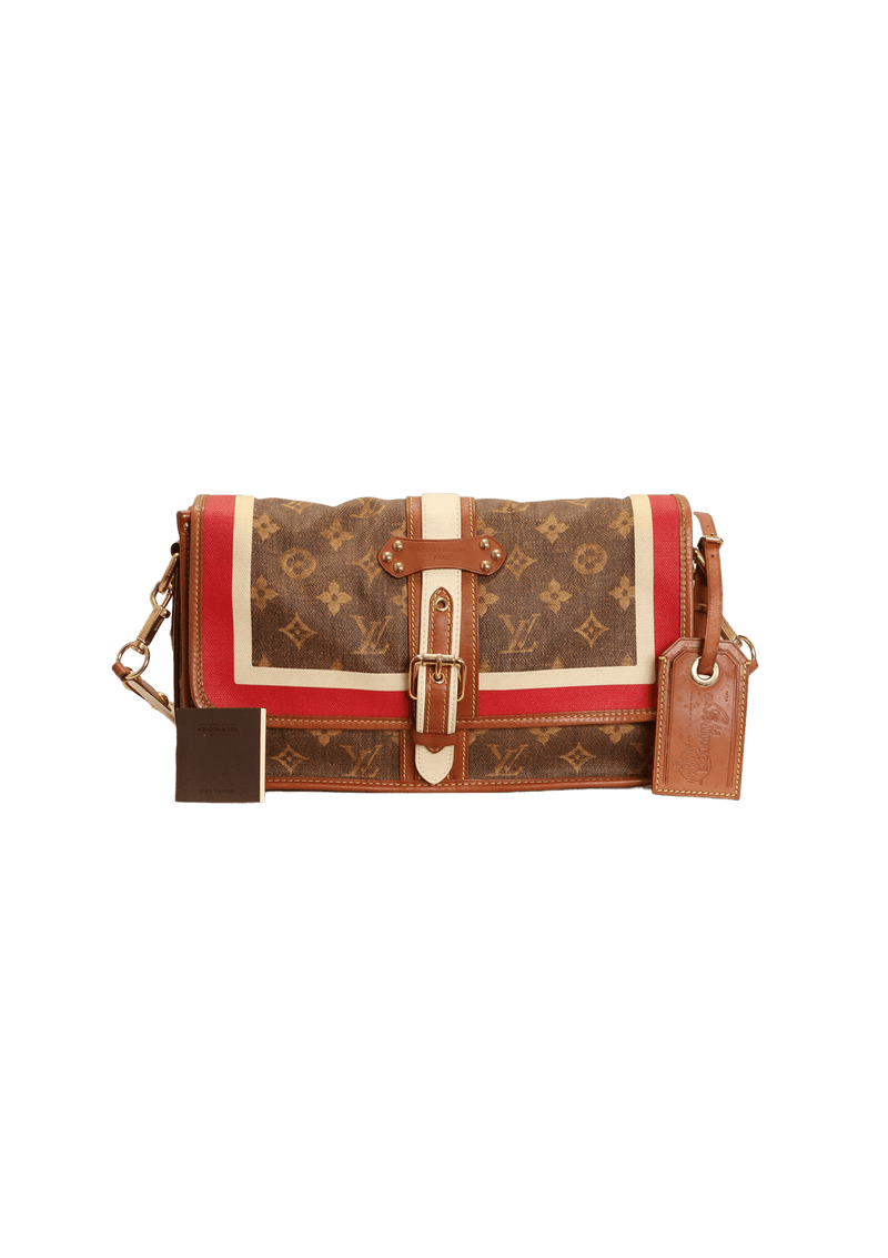 Louis Vuitton Tisse Porte rayures Shoulder Bag