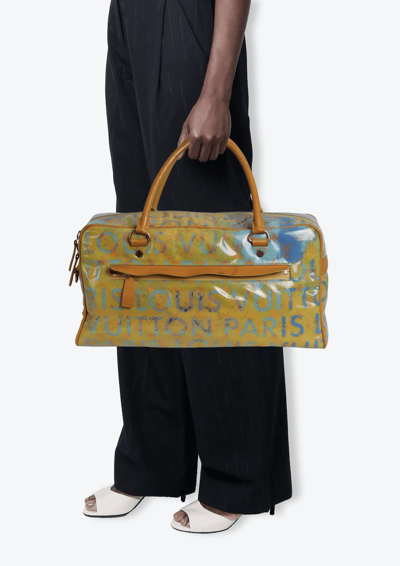 LIMITED EDITION X RICHARD PRINCE MONOGRAM PULP WEEKENDER PM