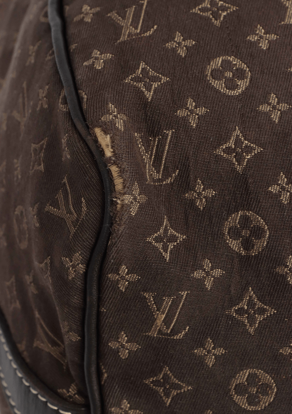 BOLSA LOUIS VUITTON MINI LIN SPEEDY 30 BANDOULIERE MARROM ORIGINAL