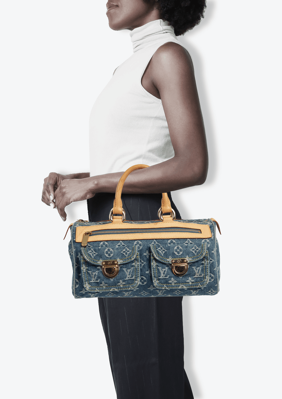 BOLSA LOUIS VUITTON MONOGRAM DENIM NEO SPEEDY AZUL ORIGINAL – Gringa