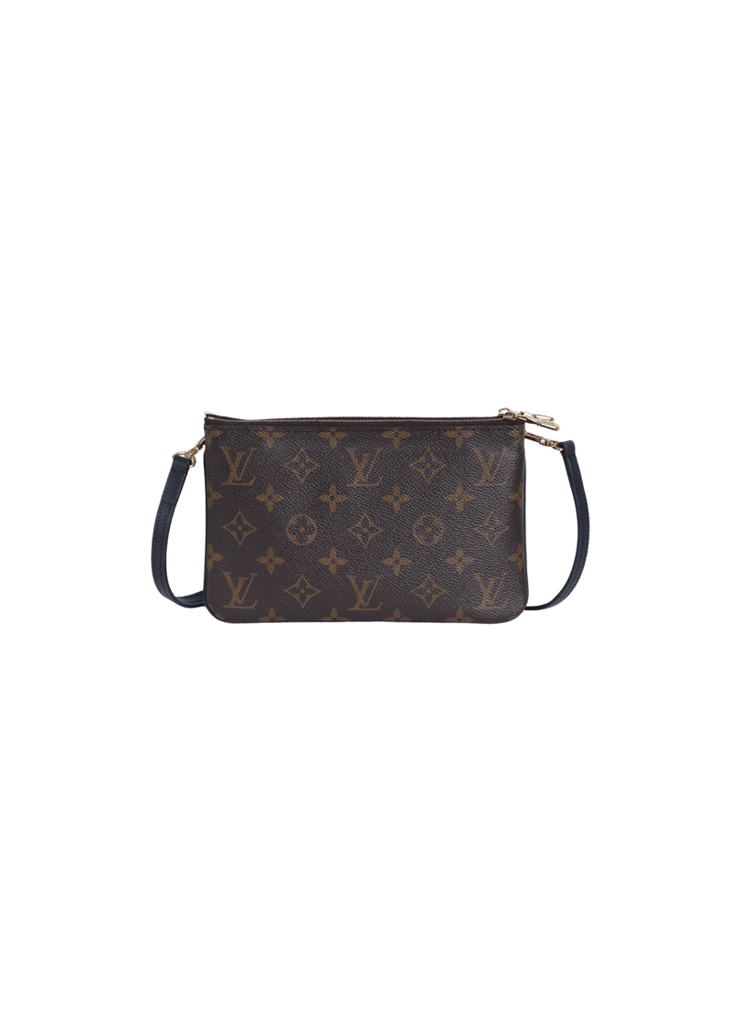 MONOGRAM GIANT REVERSE DOUBLE ZIP POCHETTE