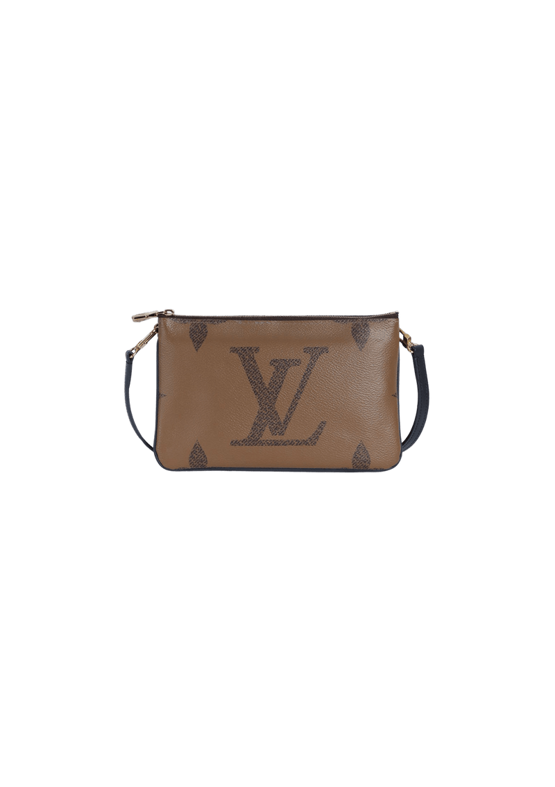 MONOGRAM GIANT REVERSE DOUBLE ZIP POCHETTE