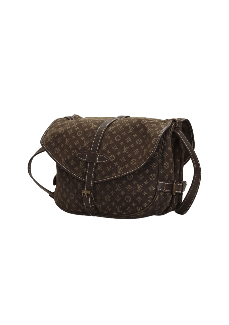 Authentic Louis Vuitton Idylle Saumur MM 30 Leather Crossbody Bag Monogram  Purse
