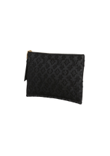 MONOGRAM LUREX NOIR POCHETTE FLAT