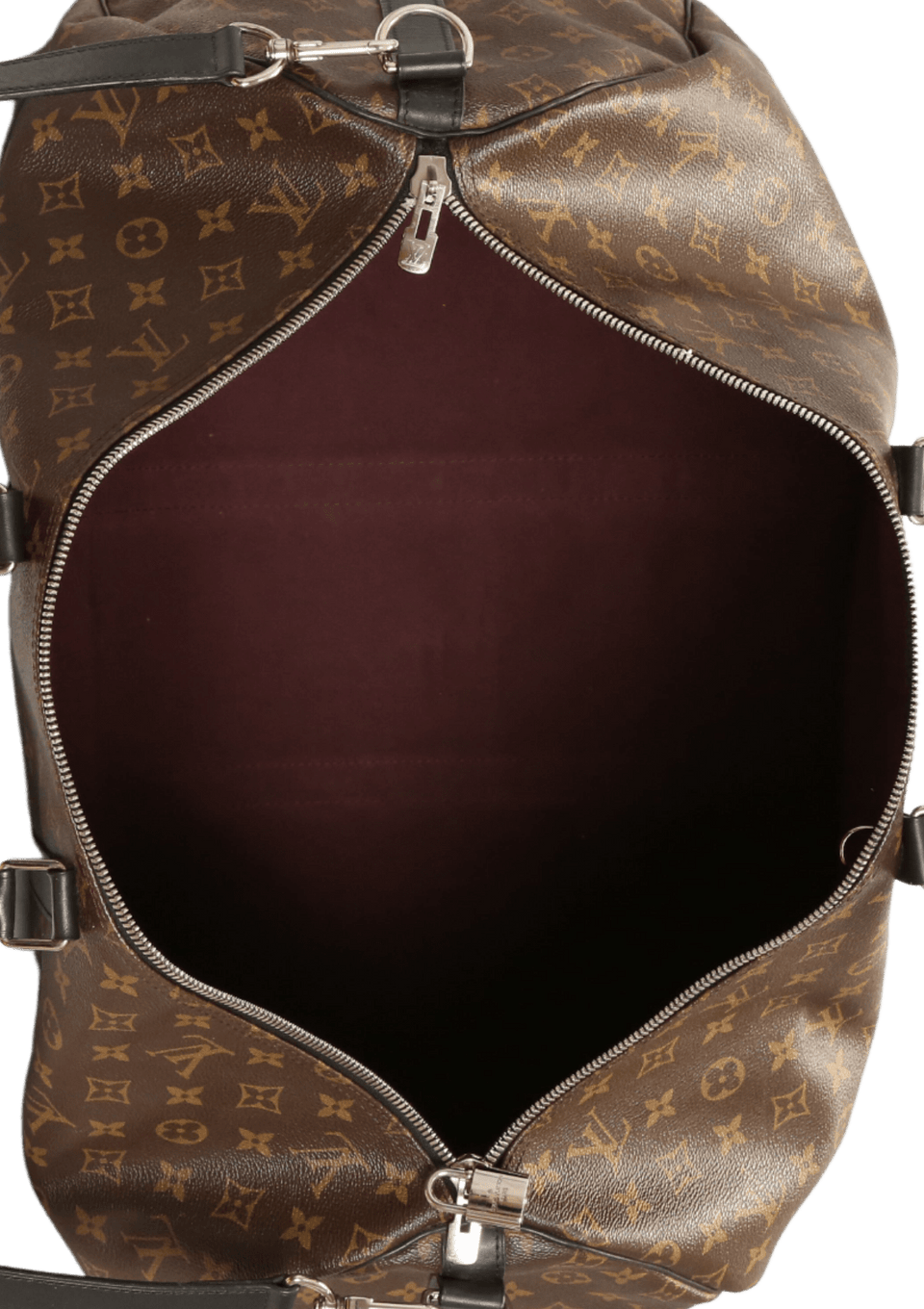 BOLSA LOUIS VUITTON MONOGRAM MACASSAR KEEPALL BANDOULIÈRE 55