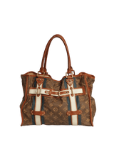 MONOGRAM TISSÈ SAC RAYURES GM