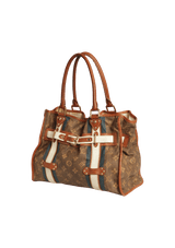 MONOGRAM TISSÈ SAC RAYURES GM